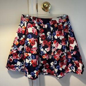 Express Floral Skirt